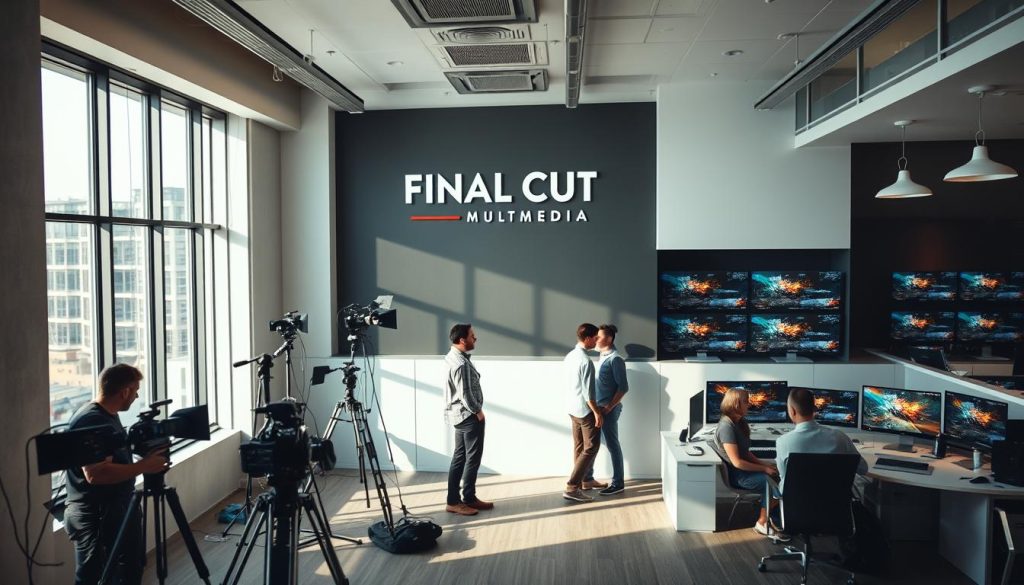 cinematic video production charlotte nc|A modern and luxurious corporate video production studio in Charlotte