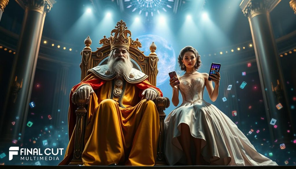 if content is king social media is queen|A vibrant cityscape of Charlotte