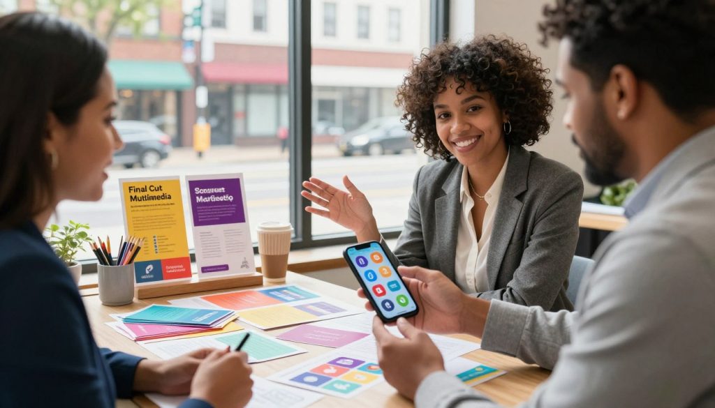 local business social media marketing|A vibrant