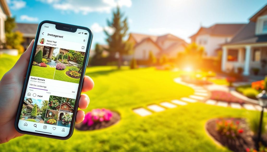social media content for landscaping businesses|A serene