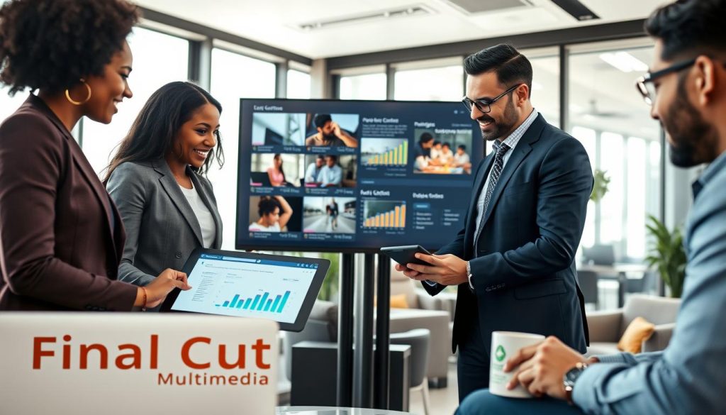 why fresh video content matters for business|A modern workspace filled with creative energy
